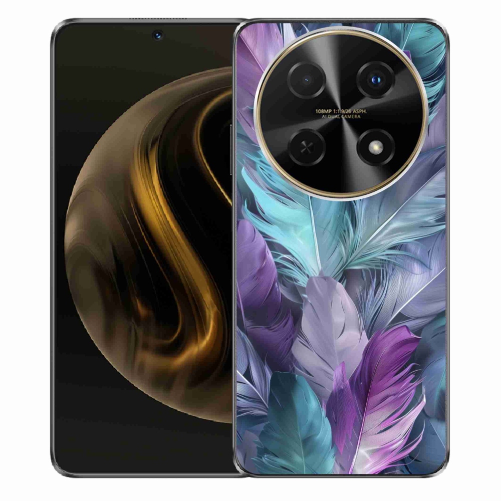Gélový kryt mmCase na Huawei Nova 12i - farebné perie 2