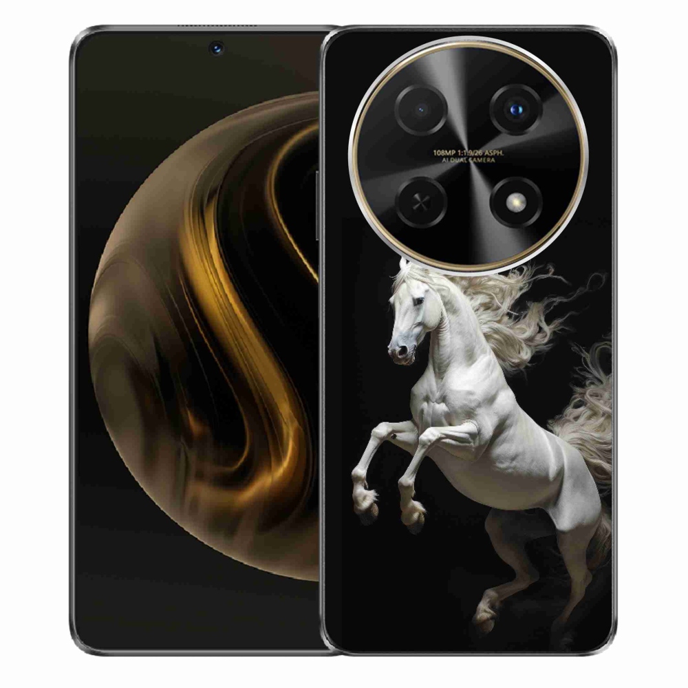 Gélový kryt mmCase na Huawei Nova 12i - biely kôň 4