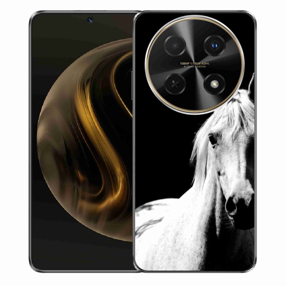 Gélový kryt mmCase na Huawei Nova 12i - biely kôň 5