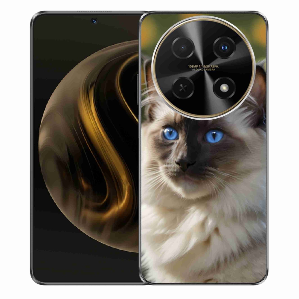 Gélový kryt mmCase na Huawei Nova 12i - biely ragdoll