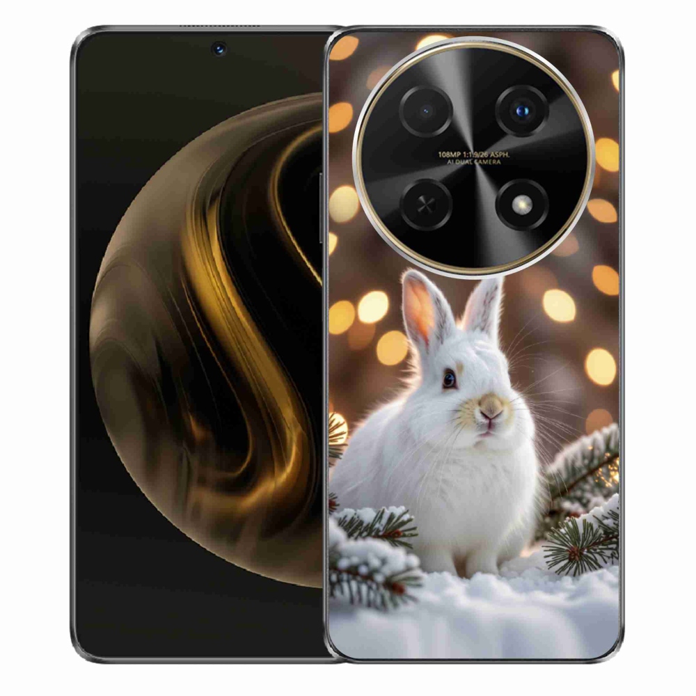 Gélový kryt mmCase na Huawei Nova 12i - biely zajac