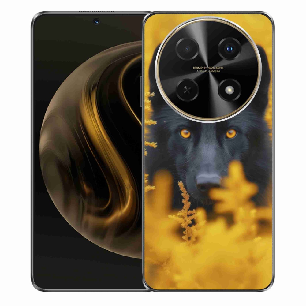Gélový kryt mmCase na Huawei Nova 12i - čierny vlk 2