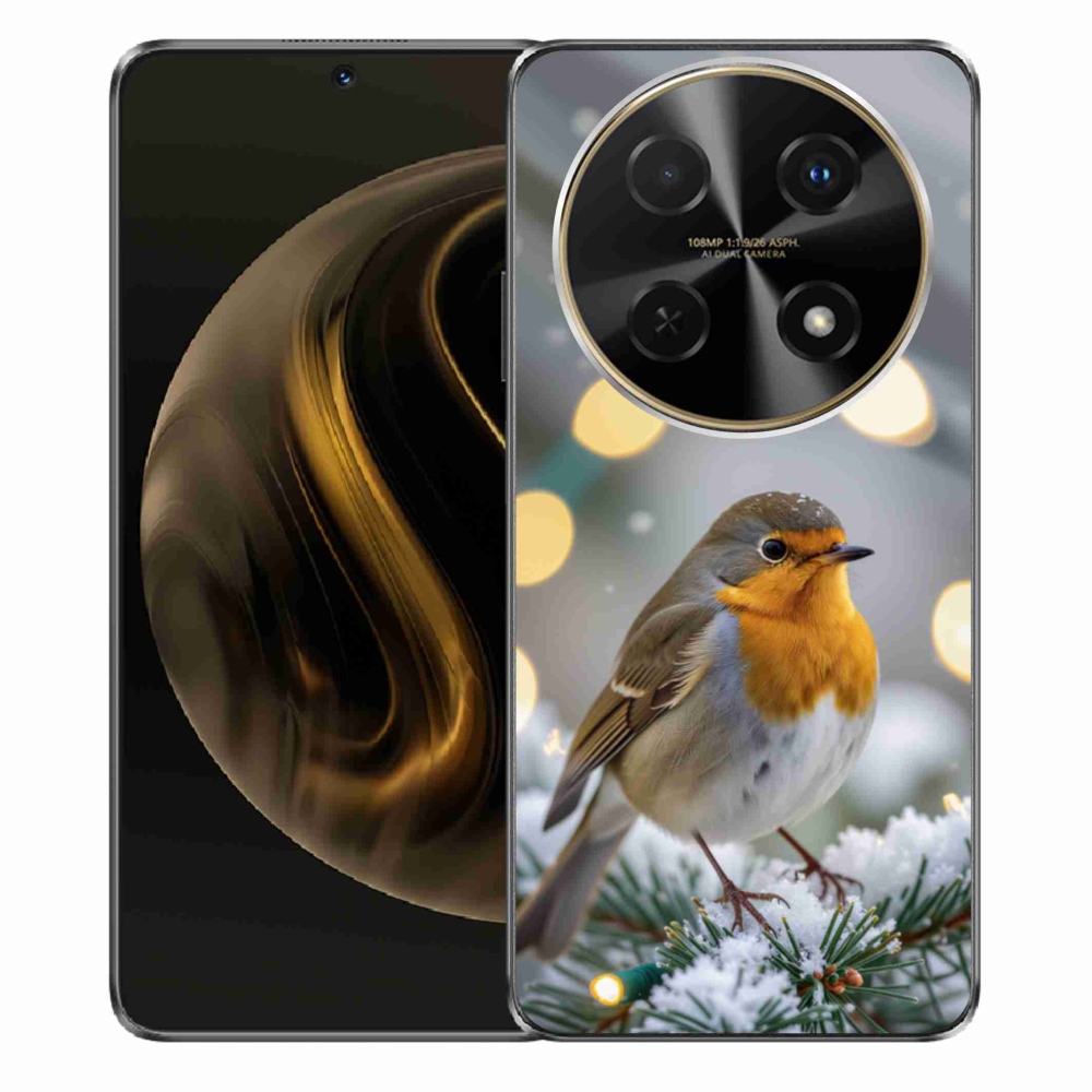 Gélový kryt mmCase na Huawei Nova 12i - červienka v zime