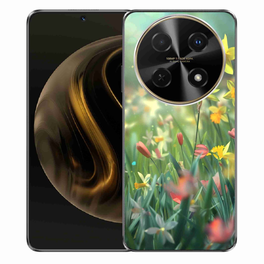 Gélový kryt mmCase na Huawei Nova 12i - jarné kvety