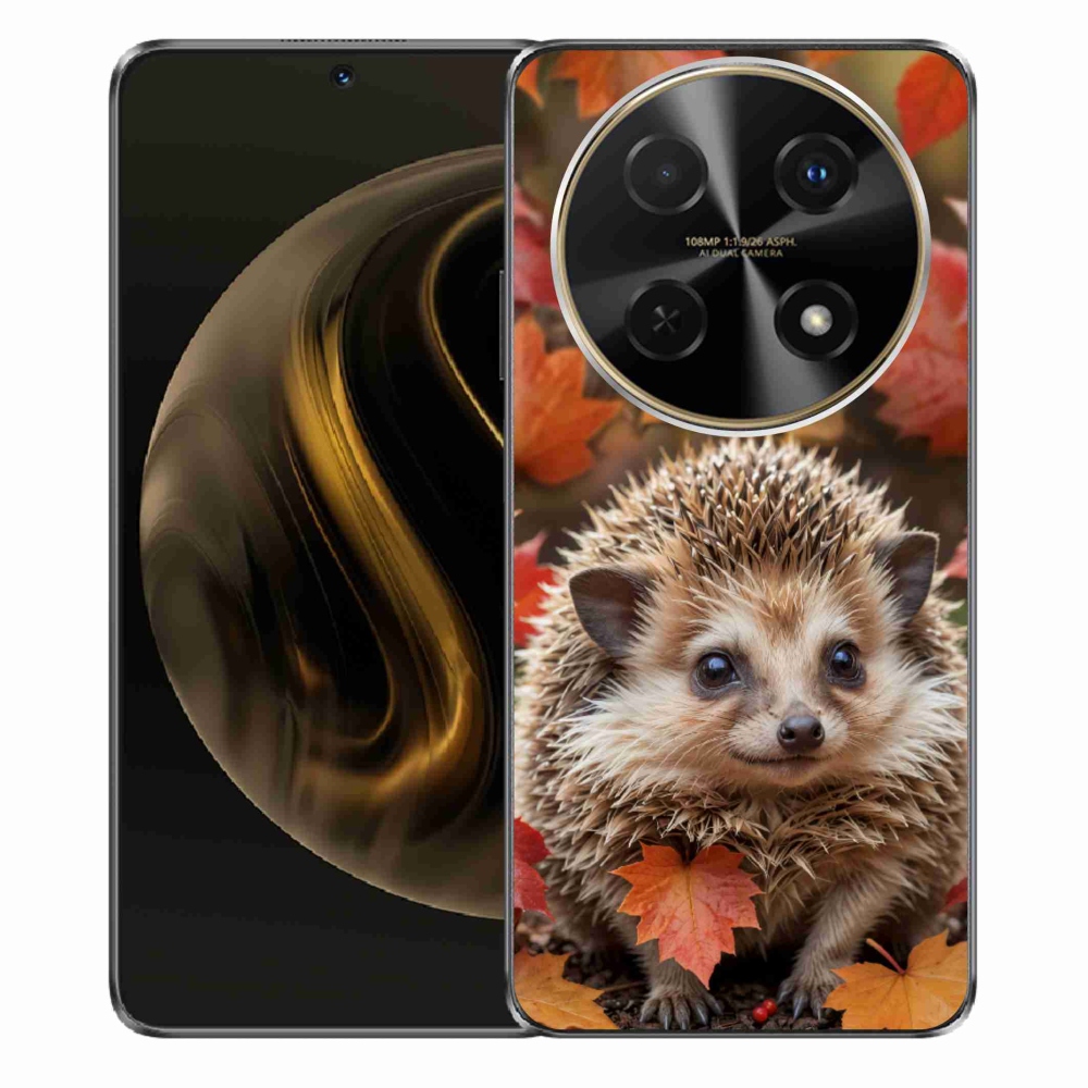 Gélový kryt mmCase na Huawei Nova 12i - ježko v lístii