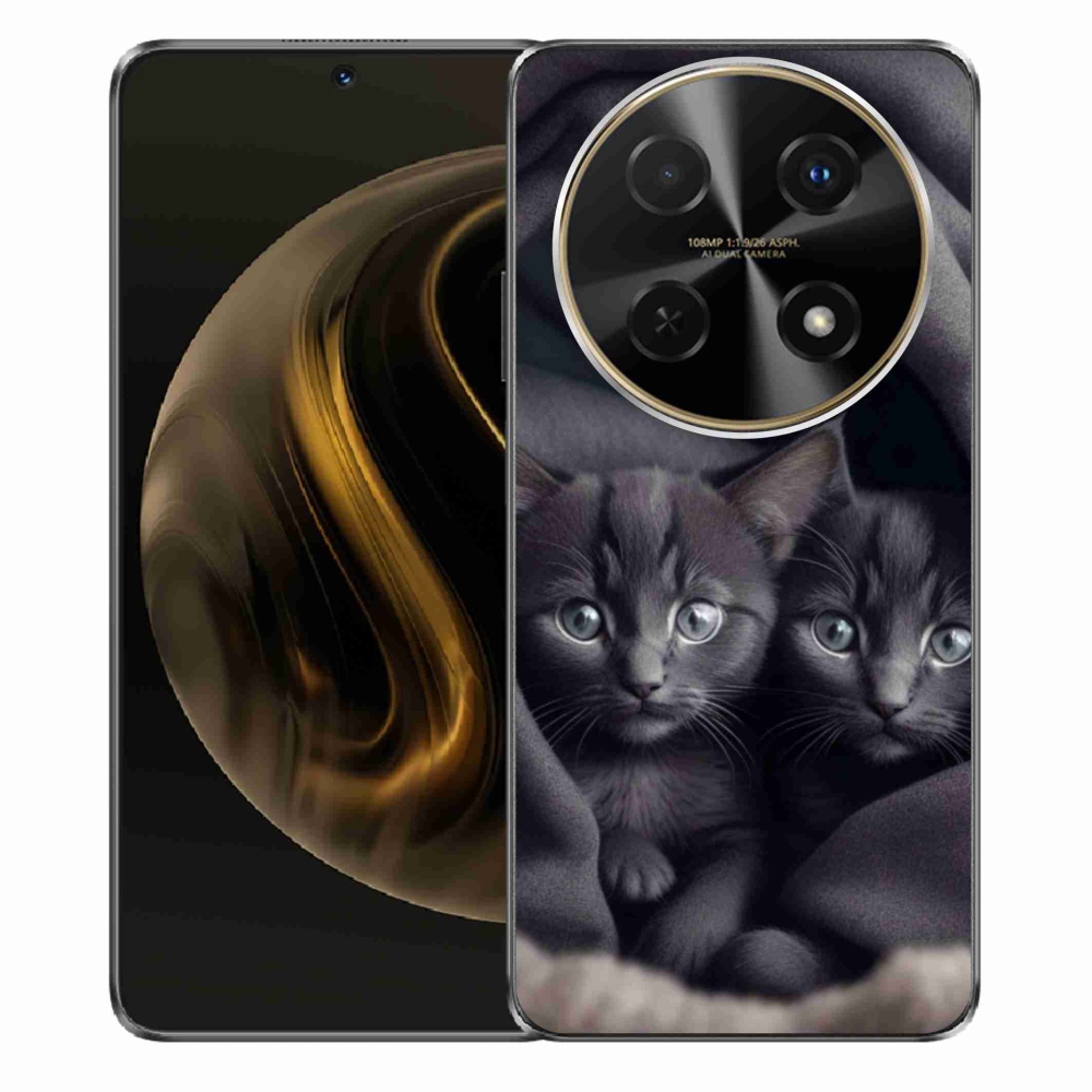Gélový kryt mmCase na Huawei Nova 12i - mačacie duo