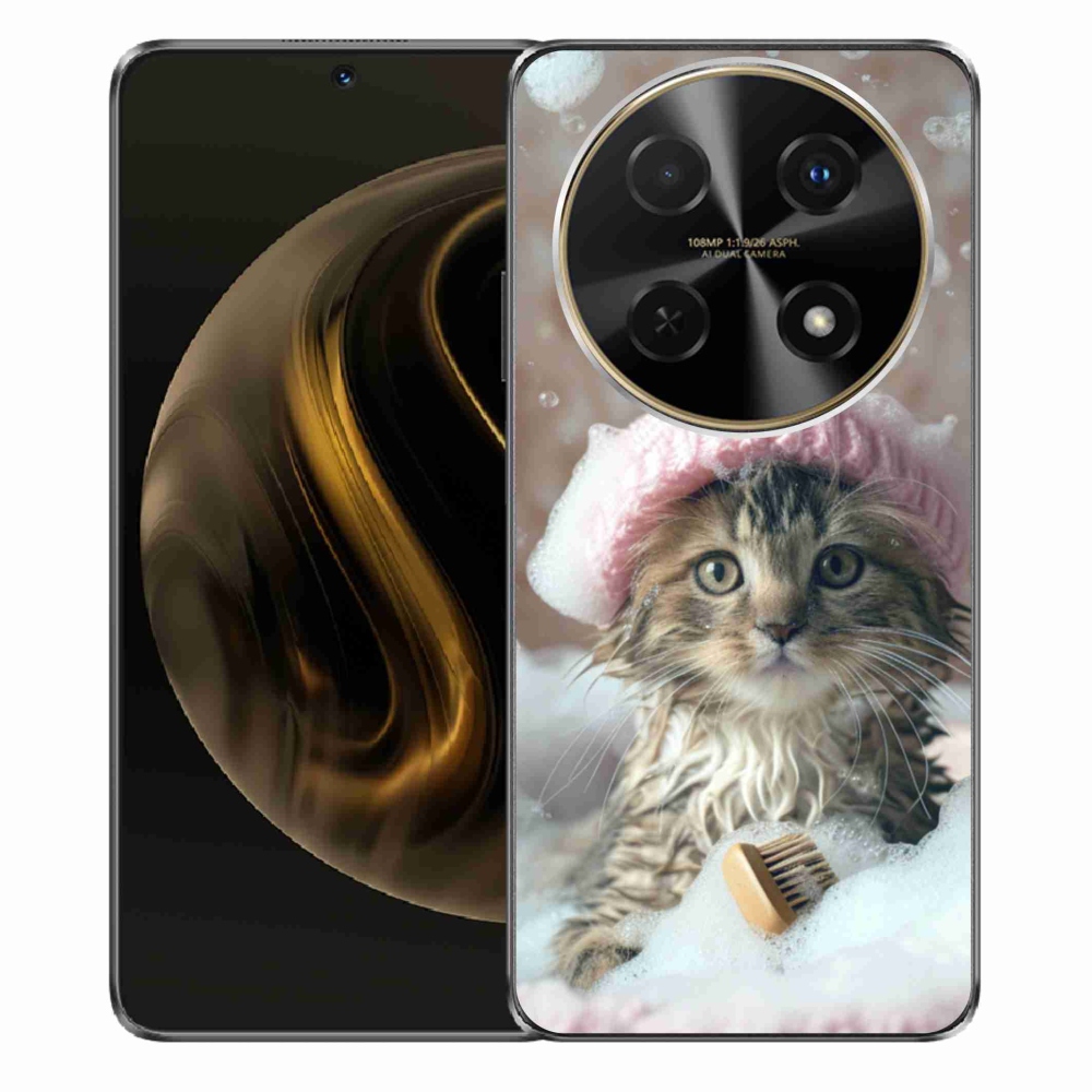 Gélový kryt mmCase na Huawei Nova 12i - mačiatko a kúpeľ
