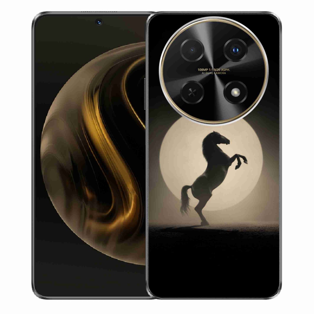 Gélový kryt mmCase na Huawei Nova 12i - kôň v siluete