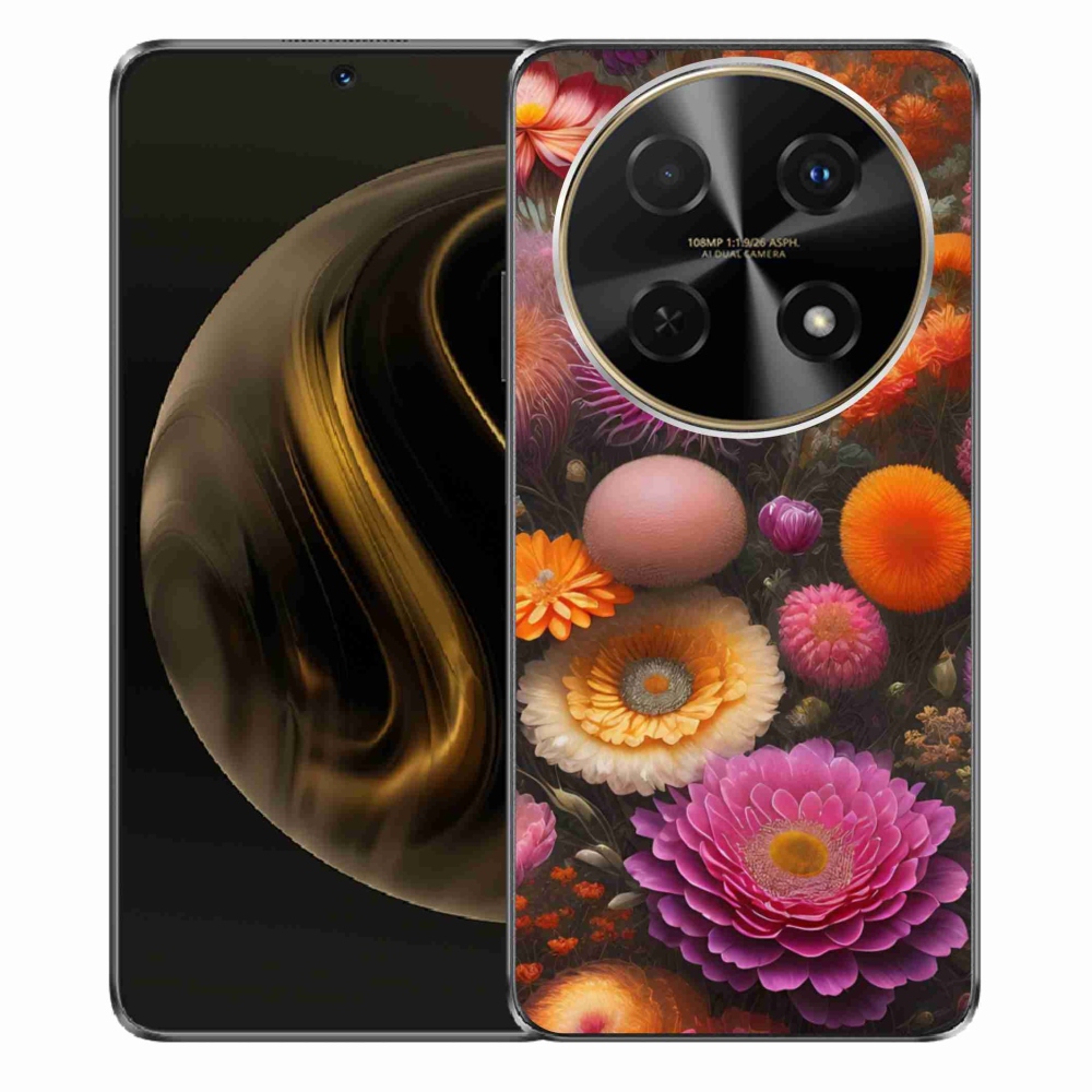 Gélový kryt mmCase na Huawei Nova 12i - kvetinová kompozícia