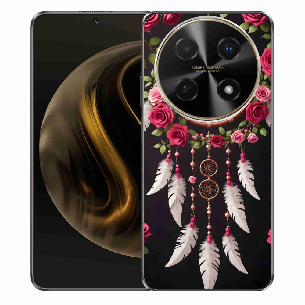 Gélový kryt mmCase na Huawei Nova 12i - lapač snov s ružami