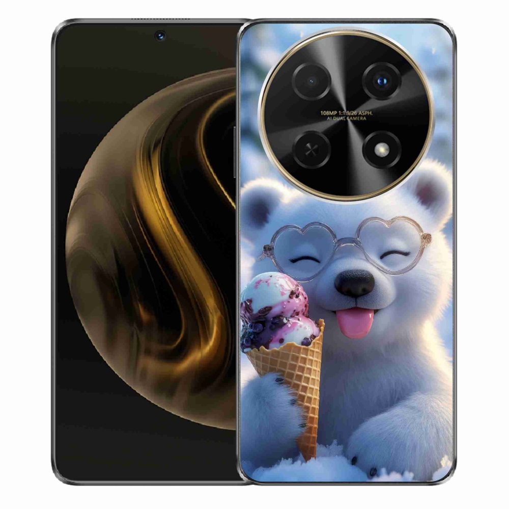 Gélový kryt mmCase na Huawei Nova 12i - medvedík so zmrzlinou