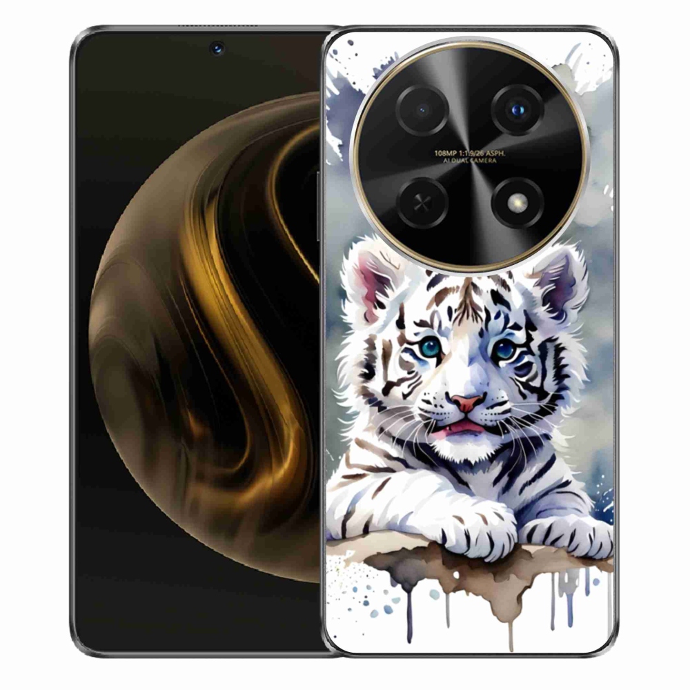Gélový kryt mmCase na Huawei Nova 12i - mláďa bieleho tigra