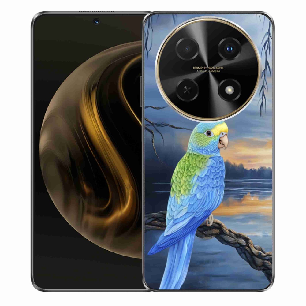 Gélový kryt mmCase na Huawei Nova 12i - modrý papagáj