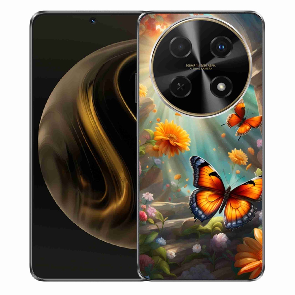 Gélový kryt mmCase na Huawei Nova 12i - motýlia záhrada 2