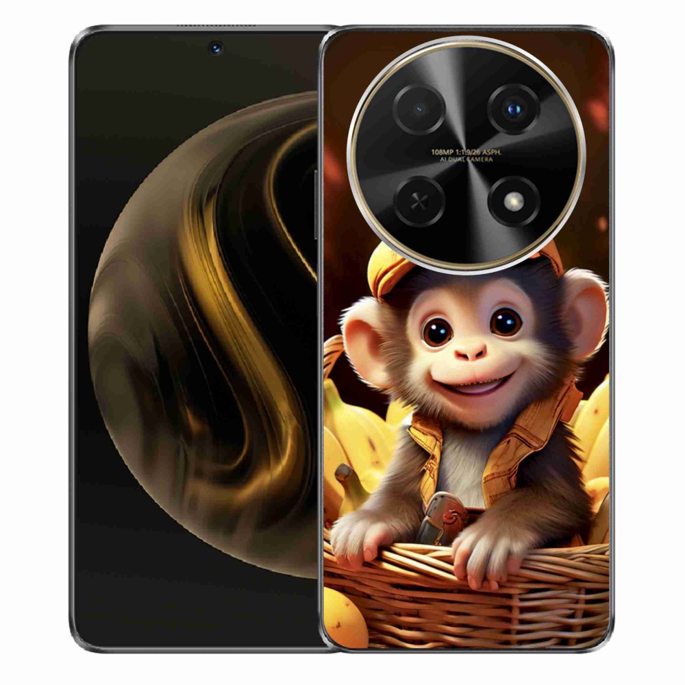 Gélový kryt mmCase na Huawei Nova 12i - opice v košíku
