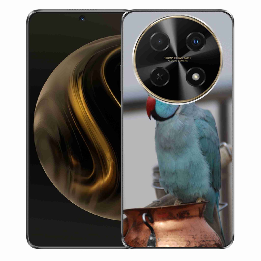 Gélový kryt mmCase na Huawei Nova 12i - papagáj Alexandr modrý