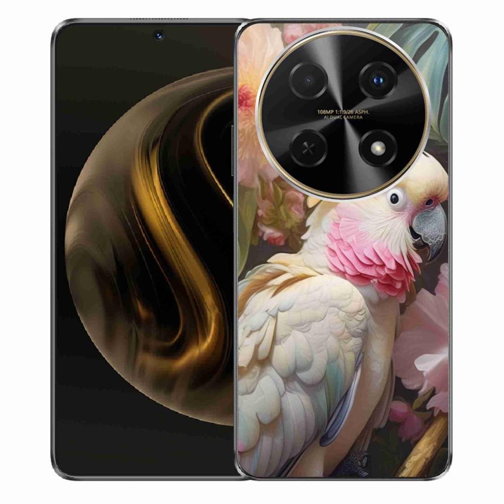 Gélový kryt mmCase na Huawei Nova 12i - papagáj kakadu ružový 2