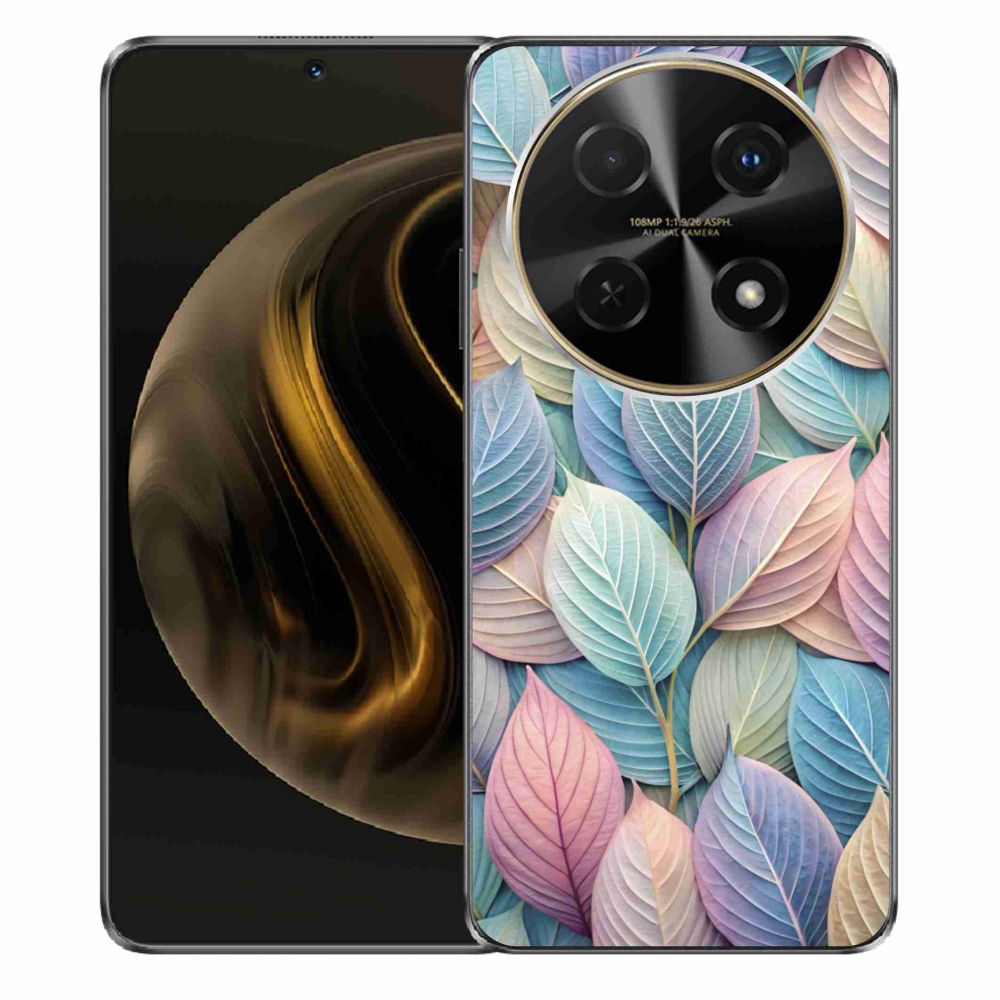 Gélový kryt mmCase na Huawei Nova 12i - pastelové listy