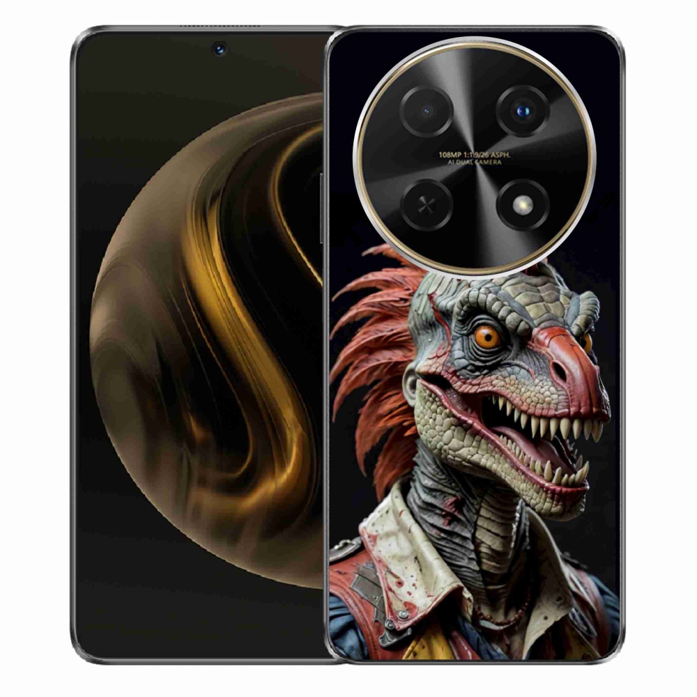 Gélový kryt mmCase na Huawei Nova 12i - punk dinosaurus