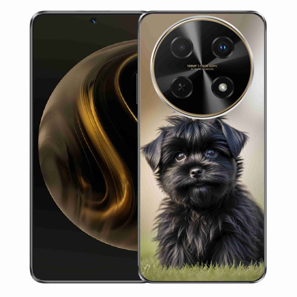 Gélový kryt mmCase na Huawei Nova 12i - roztomilý čierny psík