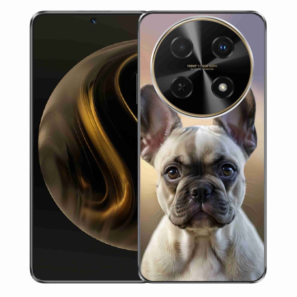 Gélový kryt mmCase na Huawei Nova 12i - roztomilý francúzsky buldoček