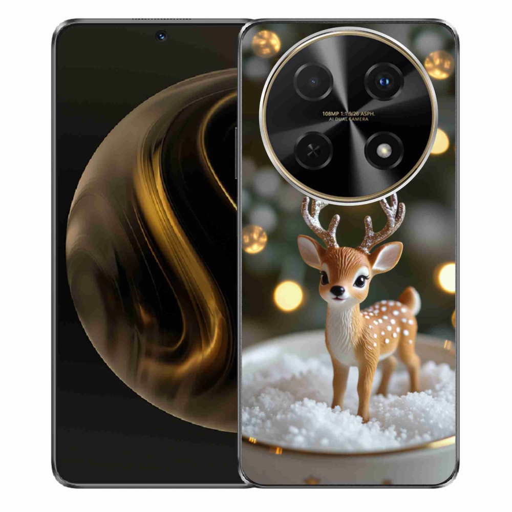 Gélový kryt mmCase na Huawei Nova 12i - roztomilý vianočný jeleň