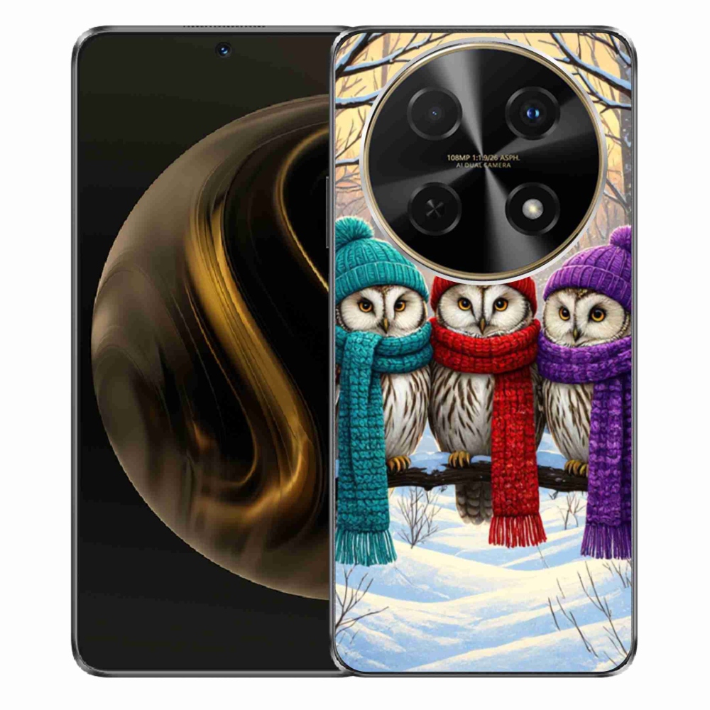 Gélový kryt mmCase na Huawei Nova 12i - soví priatelia