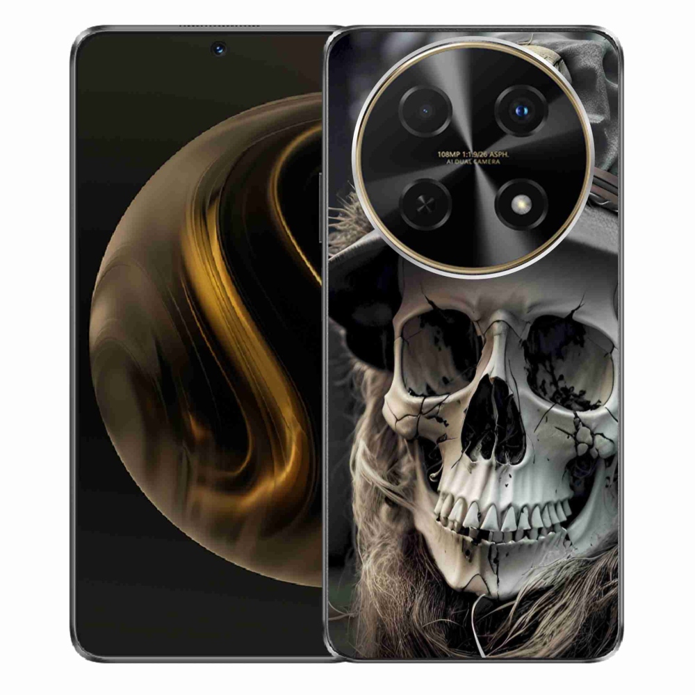 Gélový kryt mmCase na Huawei Nova 12i - temná lebka