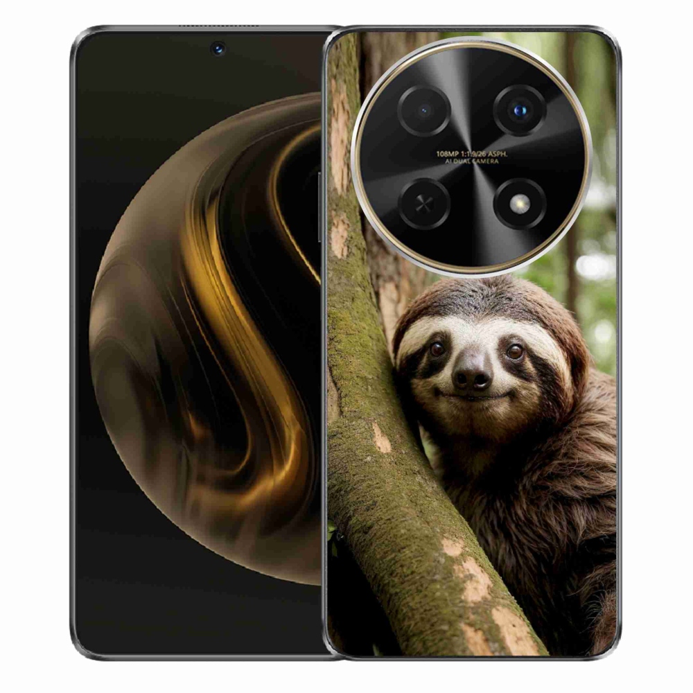 Gélový kryt mmCase na Huawei Nova 12i - usmievavý leňochod