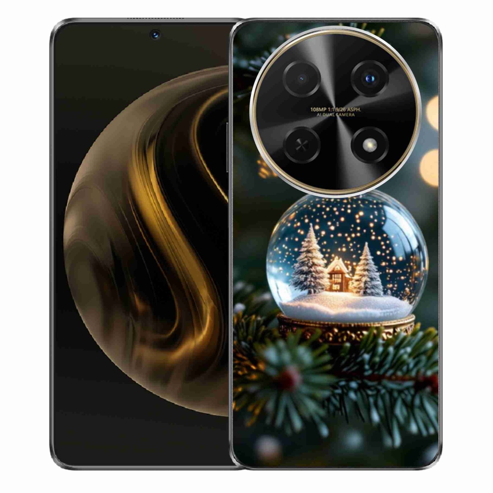 Gélový kryt mmCase na Huawei Nova 12i - vianočné gule 2