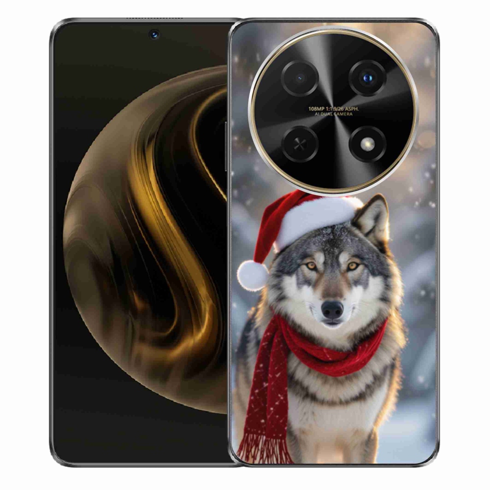 Gélový kryt mmCase na Huawei Nova 12i - vianočný vlk