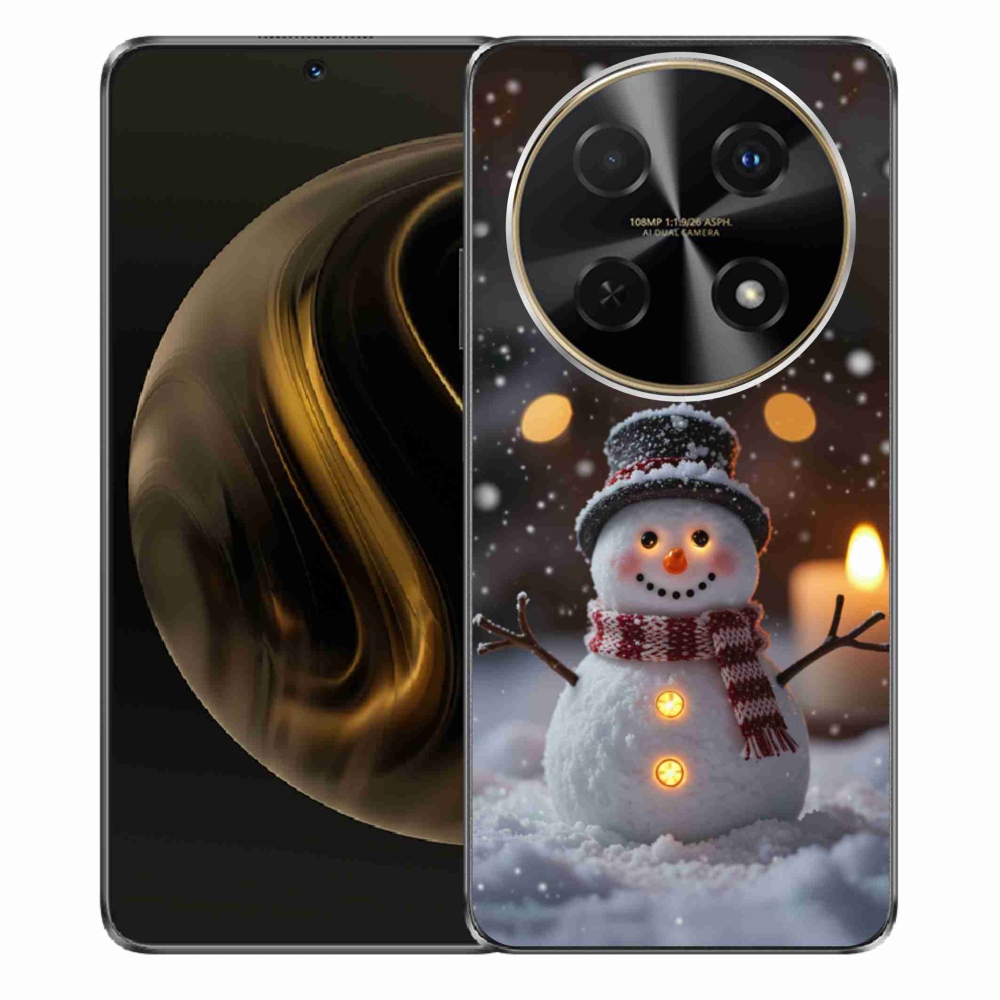 Gélový kryt mmCase na Huawei Nova 12i - veselý snehuliak