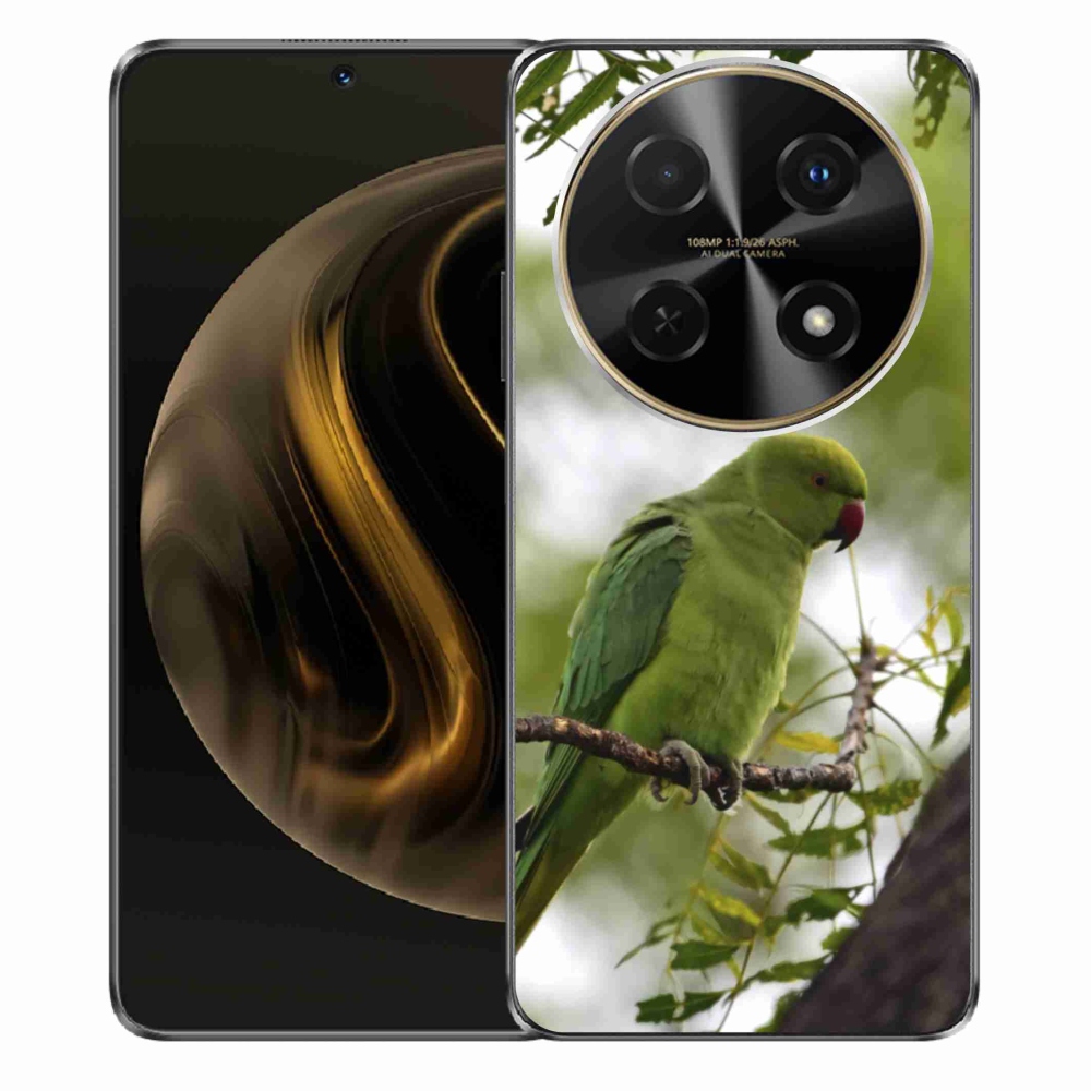 Gélový kryt mmCase na Huawei Nova 12i - zelený papagáj