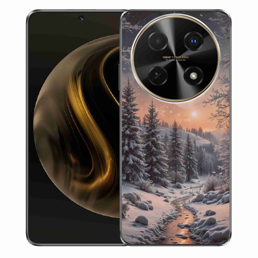 Gélový kryt mmCase na Huawei Nova 12i - zimná krajina 2