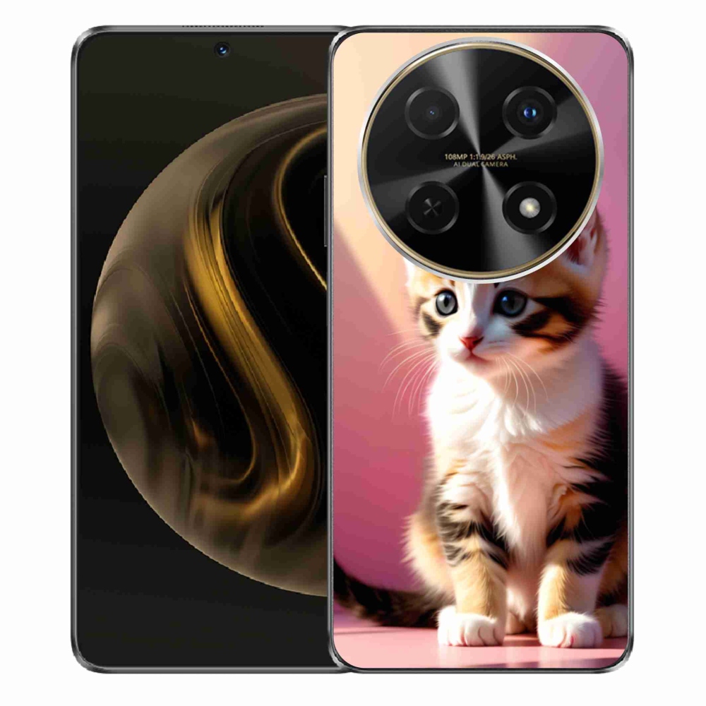 Gélový kryt mmCase na Huawei Nova 12i - zvedavé mačiatko 2