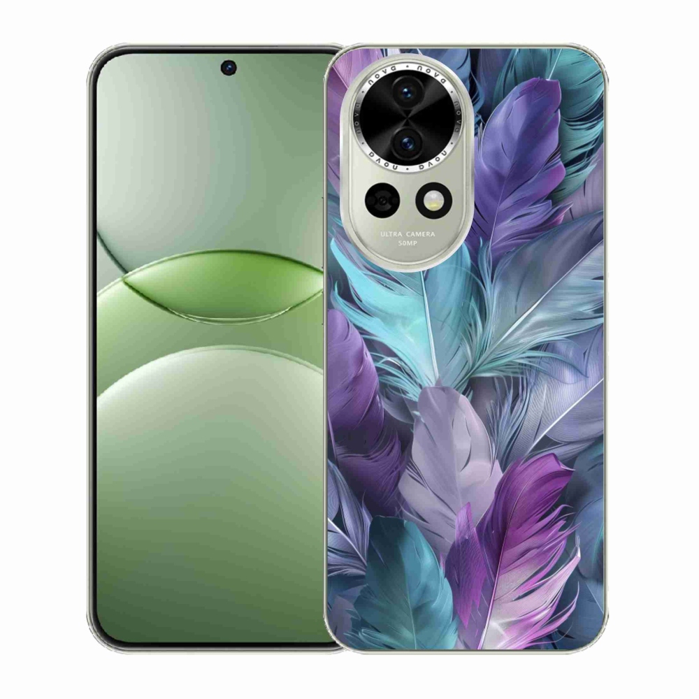 Gélový kryt mmCase na Huawei Nova 13 5G - farebné perie 2