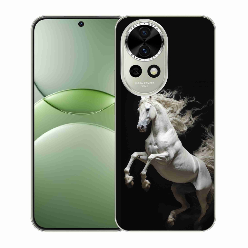 Gélový kryt mmCase na Huawei Nova 13 5G - biely kôň 4