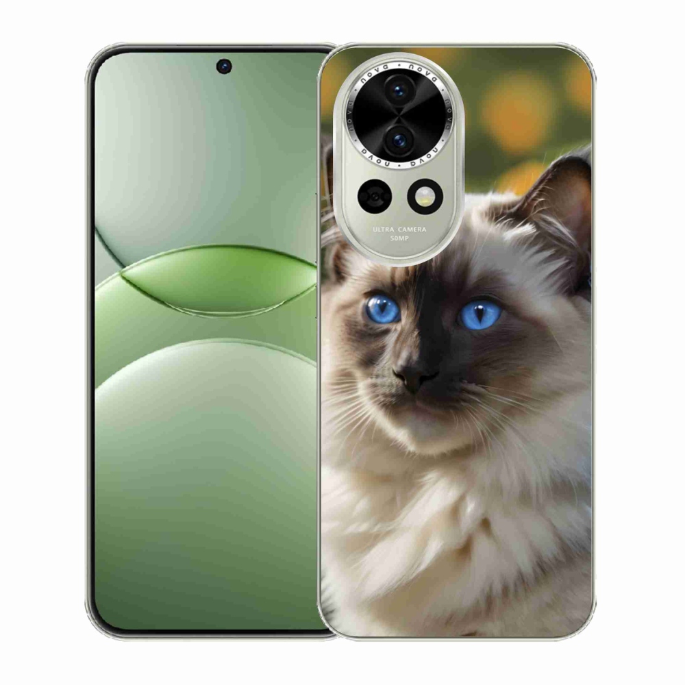 Gélový kryt mmCase na Huawei Nova 13 5G - biely ragdoll