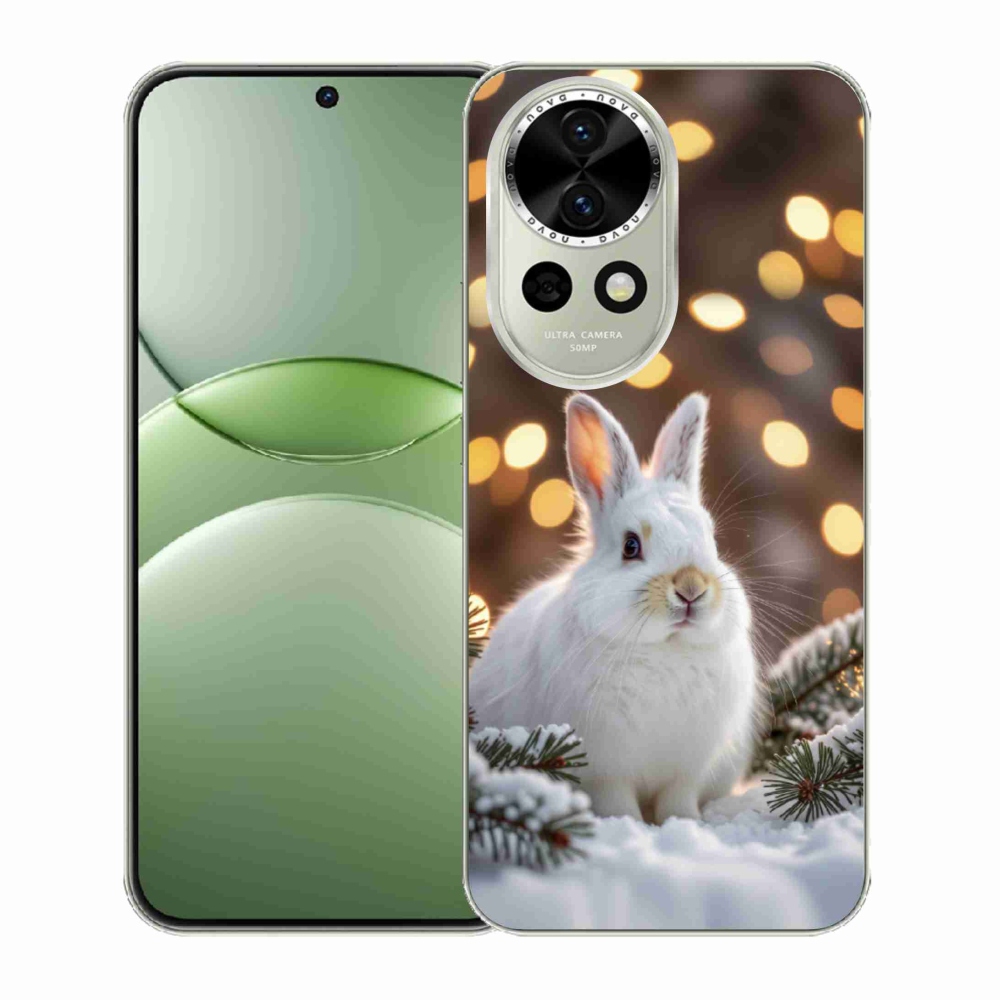 Gélový kryt mmCase na Huawei Nova 13 5G - biely zajac