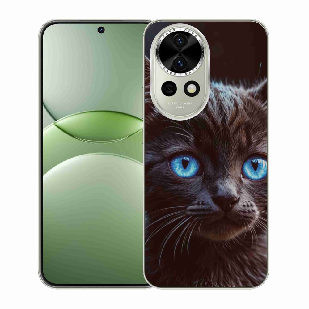 Gélový kryt mmCase na Huawei Nova 13 5G - čierne mačiatko 2