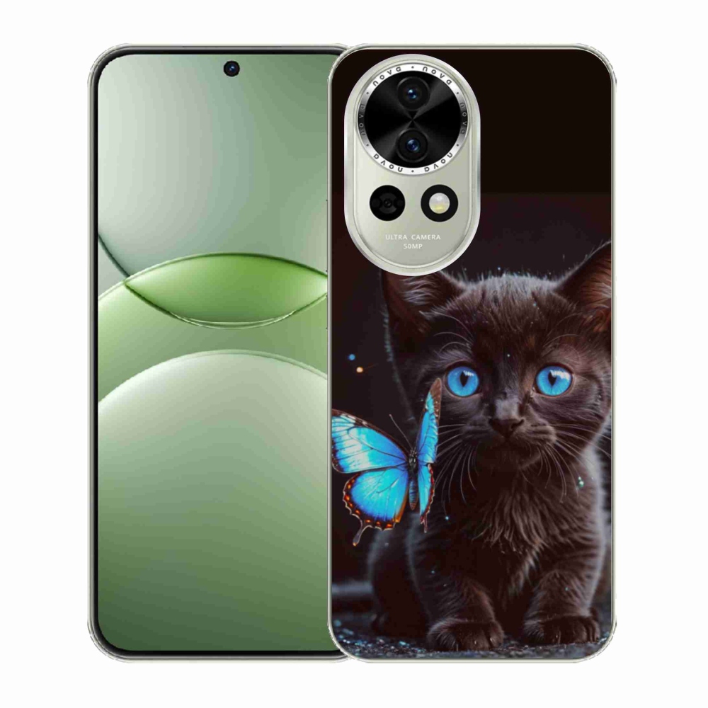 Gélový kryt mmCase na Huawei Nova 13 5G - čierne mačiatko 3