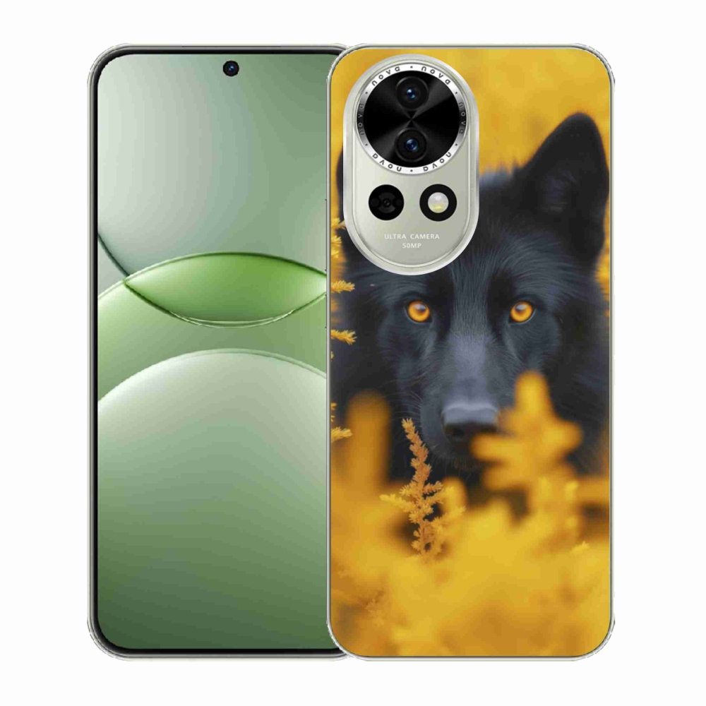 Gélový kryt mmCase na Huawei Nova 13 5G - čierny vlk 2