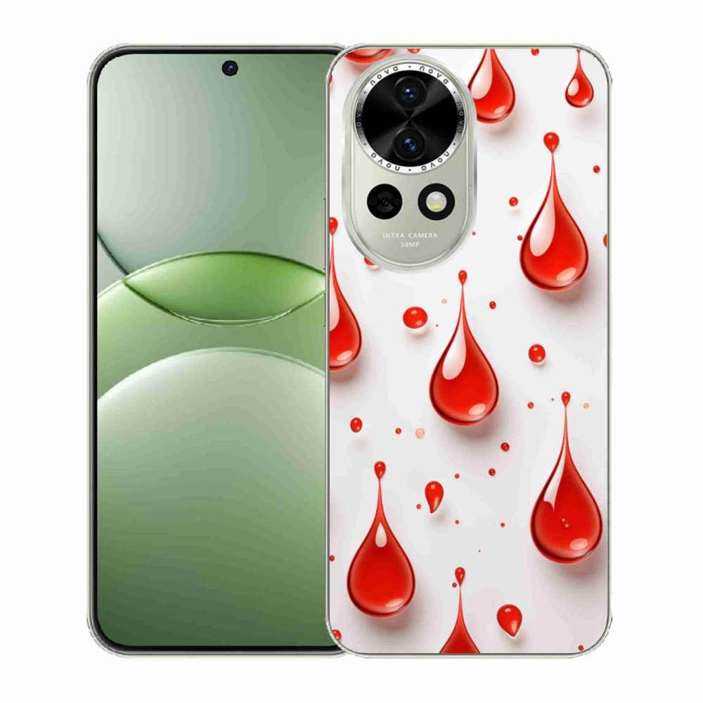 Gélový kryt mmCase na Huawei Nova 13 5G - červené kvapky