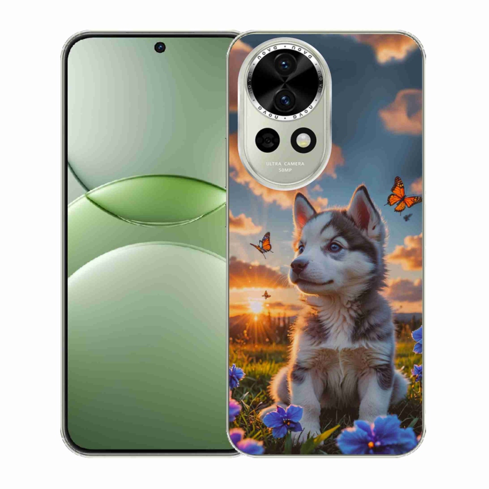 Gélový kryt mmCase na Huawei Nova 13 5G - husky pri západe slnka