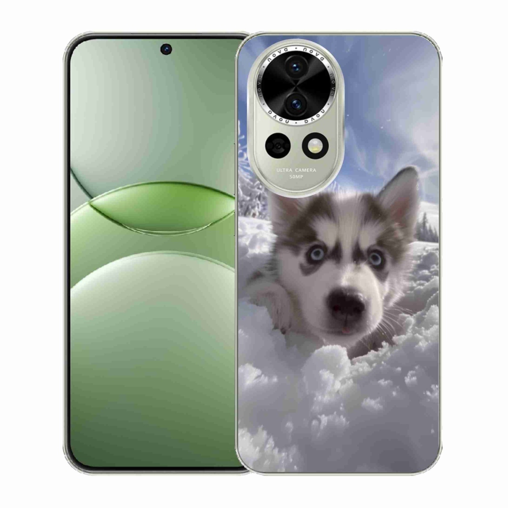 Gélový kryt mmCase na Huawei Nova 13 5G - husky v snehu