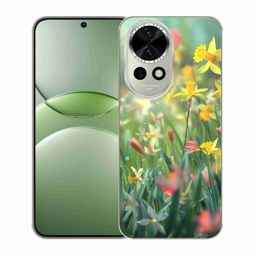 Gélový kryt mmCase na Huawei Nova 13 5G - jarné kvety