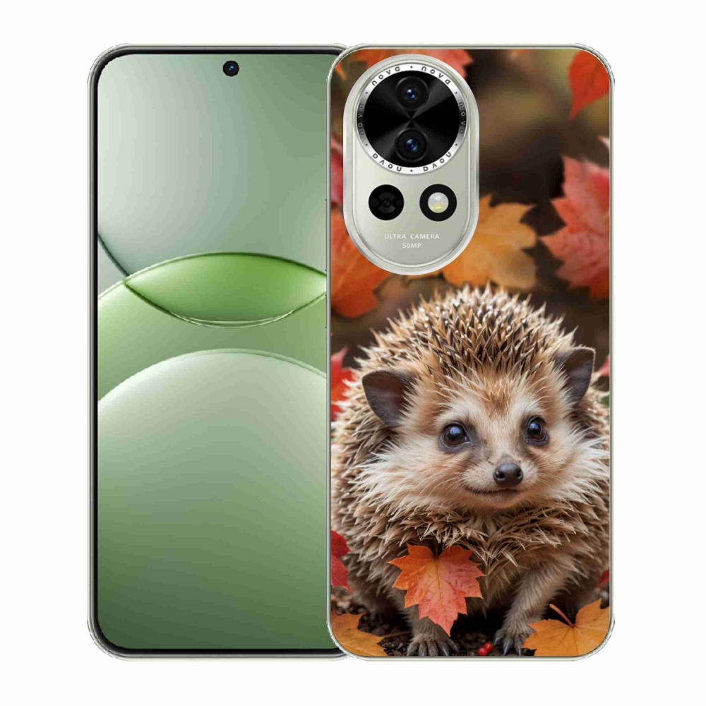 Gélový kryt mmCase na Huawei Nova 13 5G - ježko v lístii