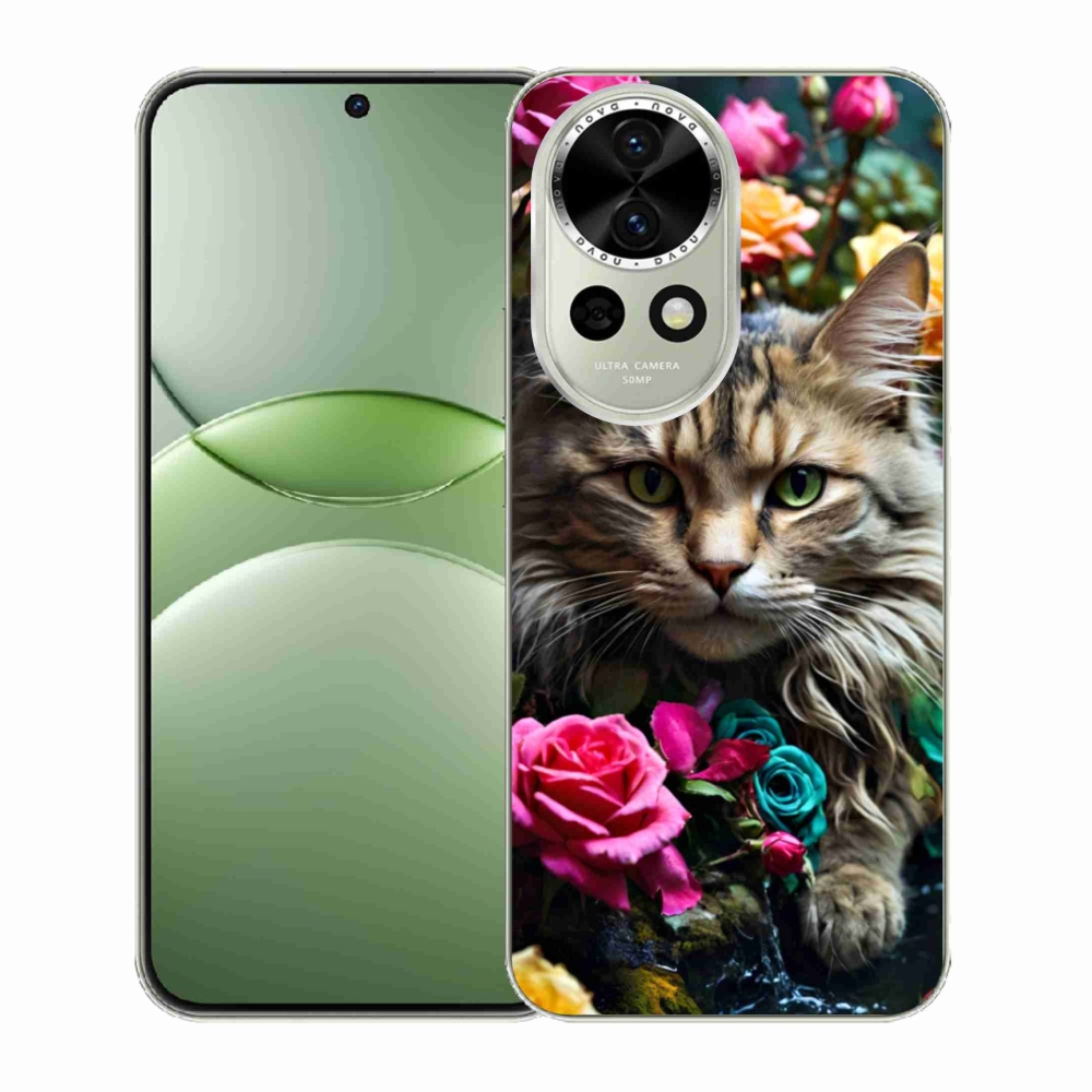 Gélový kryt mmCase na Huawei Nova 13 5G - mačacie pohľad 2