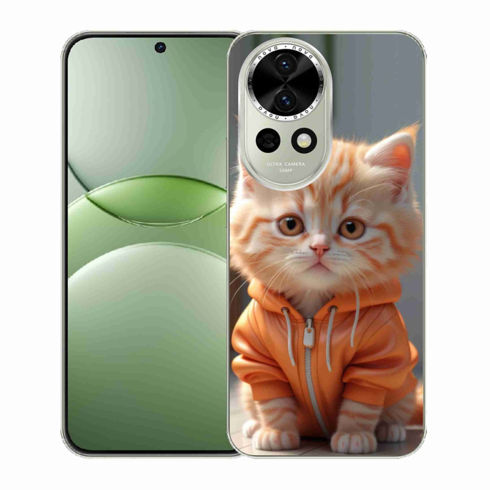 Gélový kryt mmCase na Huawei Nova 13 5G - mačiatko v mikine