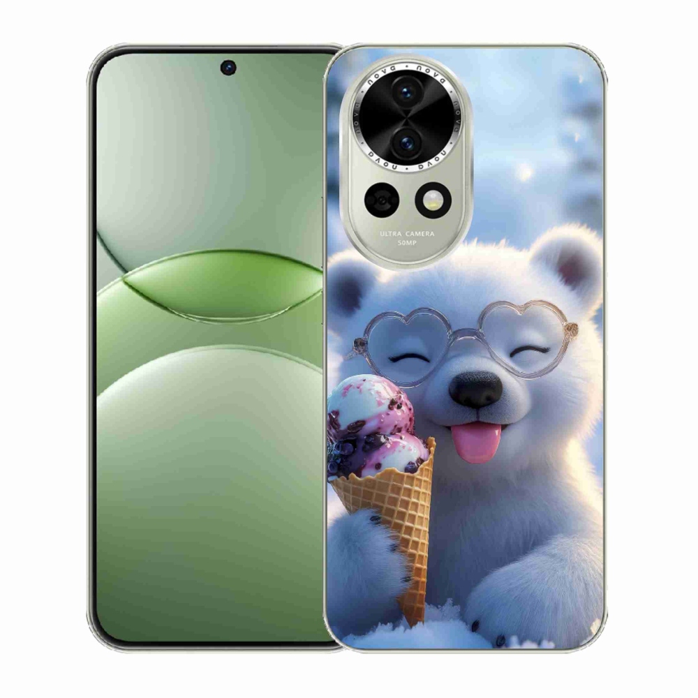 Gélový kryt mmCase na Huawei Nova 13 5G - medvedík so zmrzlinou